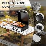 ROVSUN 2 Burner Portable Propane Griddle for Outdoors