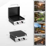 ROVSUN 2 Burner Portable Propane Griddle for Outdoors