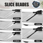 NIOSAVM Stainless Steel Mandoline Slicer with Gloves