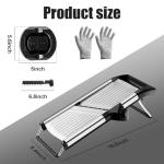 NIOSAVM Stainless Steel Mandoline Slicer with Gloves