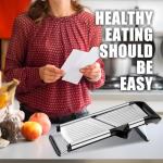 NIOSAVM Stainless Steel Mandoline Slicer with Gloves