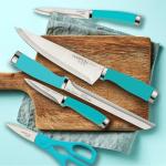Hampton Forge Epicure 15-Piece Aqua Knife Set