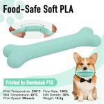 Mint Green Food-Safe PLA 3D Printer Filament 1.75mm