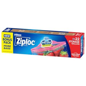 Ziploc Gallon Food Storage Bags - Stand-Up Design