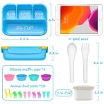 QQKO Kids Bento Lunch Box with Utensils