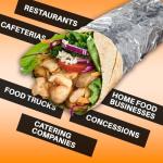 Aluminum Foil Sheets for Sandwiches - 150 Pack