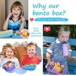 QQKO Kids Bento Lunch Box with Utensils