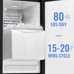 IECIVC Under Counter Ice Maker, 80 LBS/Day