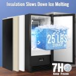 IECIVC Under Counter Ice Maker, 80 LBS/Day