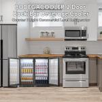 BODEGA Under Counter Back Bar Cooler with Glass Doors