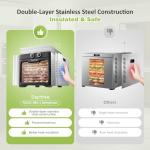 Septree 8-Tray Food Dehydrator with Timer