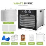 Septree 8-Tray Food Dehydrator with Timer