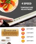 Extra Large Silicone Food Warming Mat with Temperature Control