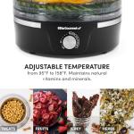 Elite Gourmet Food Dehydrator with 5 BPA-Free Trays