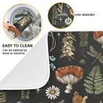 Vintage Botanical Dish Drying Mat - 16x18 Inch