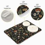 Vintage Botanical Dish Drying Mat - 16x18 Inch