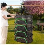 Herb Drying Rack with Green Zippers 4 Layers