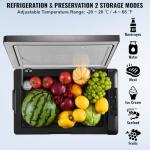 VEVOR 12V Portable Car Refrigerator Freezer, 70L