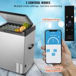 VEVOR 12V Portable Car Refrigerator Freezer, 70L