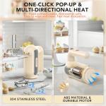 5-Speed Hand Mixer with Dough Hooks and Beaters