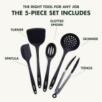 GreenPan 5-Piece Nonstick Silicone Utensil Set