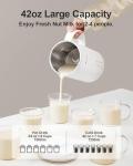 MOKKOM 42oz Nut Milk Maker for Homemade Plant Milk