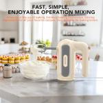 5-Speed Hand Mixer with Dough Hooks and Beaters