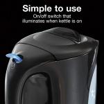 Proctor Silex 1L Electric Tea Kettle, Black