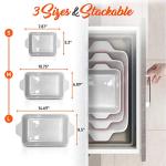 NutriChef 3-Piece Nonstick Casserole Dish Set