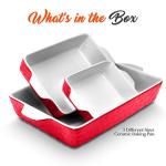 NutriChef 3-Piece Nonstick Casserole Dish Set