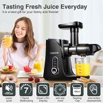 AMZCHEF Cold Press Juicer with 2 Speed Modes