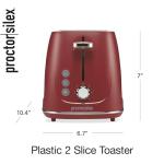 Proctor Silex 2-Slice Toaster with Bagel Setting