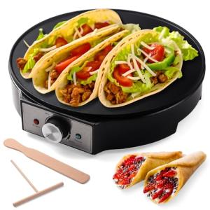 UVFAST 12'' Non-Stick Electric Crepe Maker