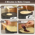 UVFAST 12'' Non-Stick Electric Crepe Maker