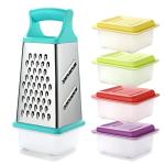 Marco Almond® Stainless Steel 4-Sided Box Grater Set