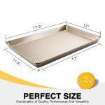 HONGBAKE Non-Stick Half Sheet Baking Pans, 2 Pack