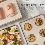 HONGBAKE Non-Stick Half Sheet Baking Pans, 2 Pack