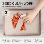 HONGBAKE Non-Stick Half Sheet Baking Pans, 2 Pack