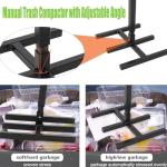 Touchless Manual Trash Compactor for Outdoor Use