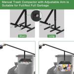 Touchless Manual Trash Compactor for Outdoor Use