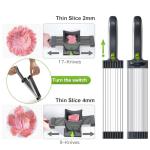 ZTQCSQ Adjustable Meat Slicer for Home Cooking