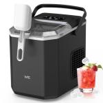 WIE 26lbs Portable Countertop Ice Maker, Black
