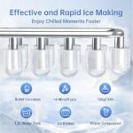 WIE 26lbs Portable Countertop Ice Maker, Black