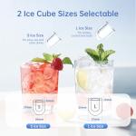 WIE 26lbs Portable Countertop Ice Maker, Black