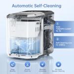 WIE 26lbs Portable Countertop Ice Maker, Black