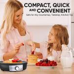 Nutrichef Nonstick Electric Crepe Maker & Griddle