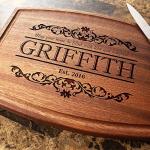 Personalized Cutting Board for Couples and Anniversaries