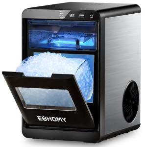 EUHOMY Countertop Nugget Ice Maker Machine