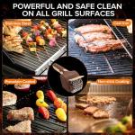 Cordless Electric BBQ Grill Brush with Steel Bristles