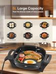 FOHERE 12-Inch Non-Stick Electric Skillet